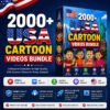 USa Cartoon Bundle 2000+ USA Cartoon Videos Bundle | Kids-Friendly HD Video Collection